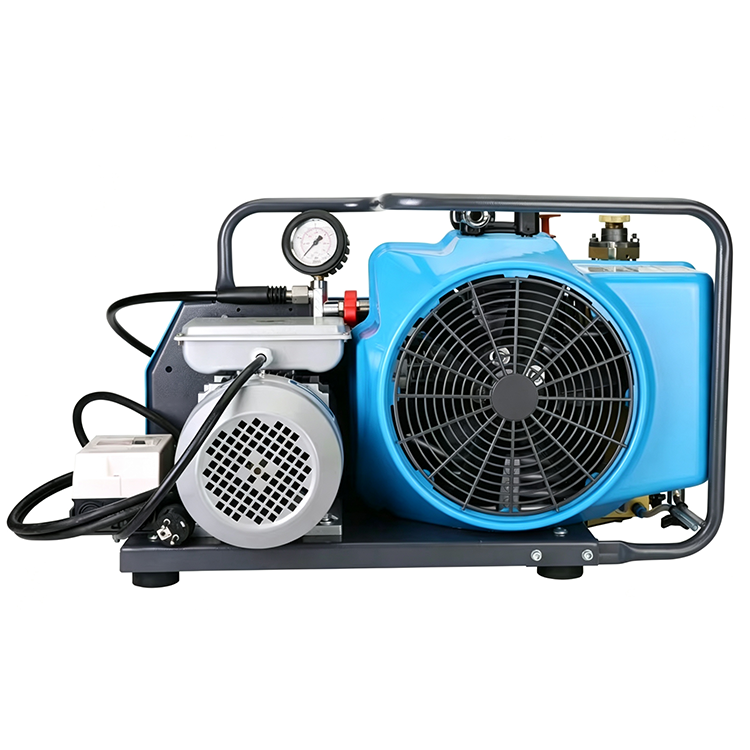 Air filling pump side view