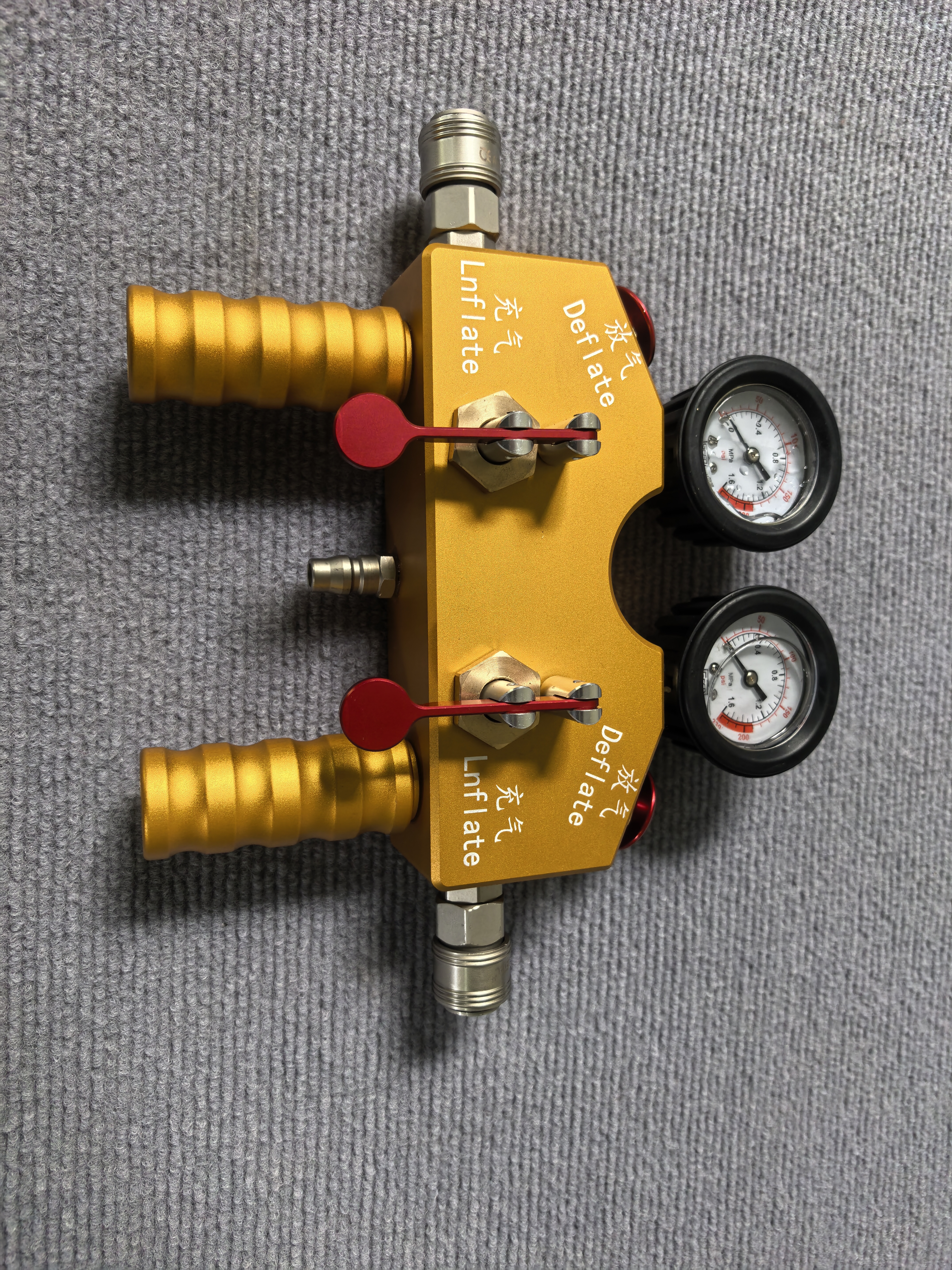 Dual controller angle view