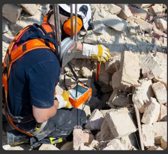 Earthquake rescue and relief work
