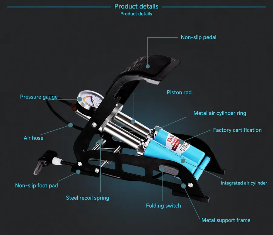 Inflatable foot pump